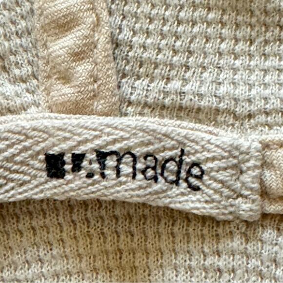 LAmade cream white lattice front hoodie top size extra small XS b16 - Picture 2 of 4